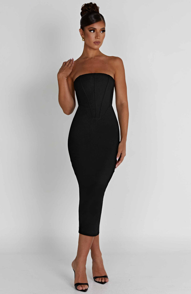 Amore Midi Dress - Black