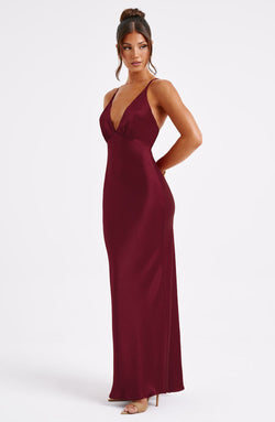 Anja Maxi Dress - Burgundy