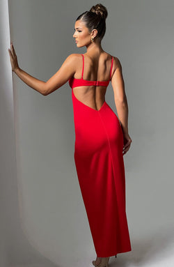 Asteria Maxi Dress - Red