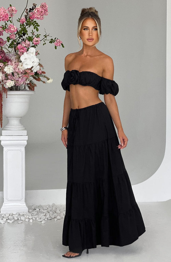 Carmen Maxi Skirt - Black