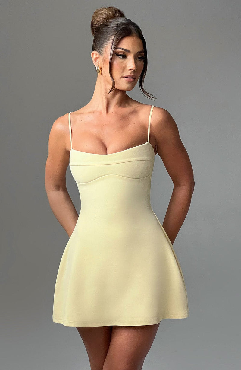 Dakota Mini Dress - Lemon