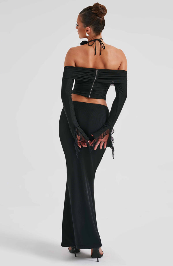 Deema Maxi Skirt - Black