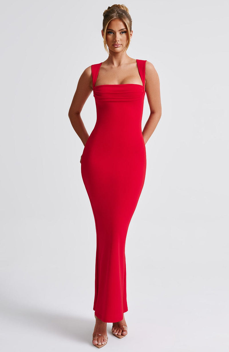 Helena Maxi Dress - Red