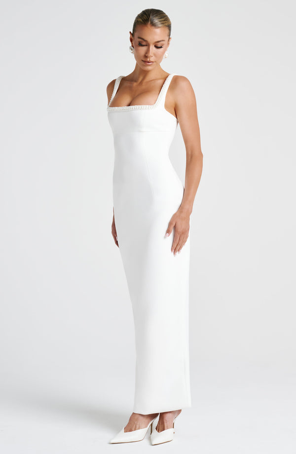 Ines Midaxi Dress - Ivory