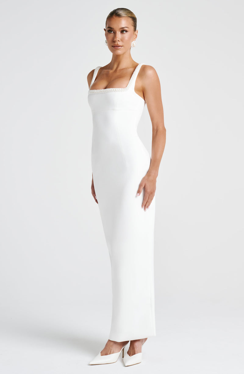 Ines Midaxi Dress - Ivory