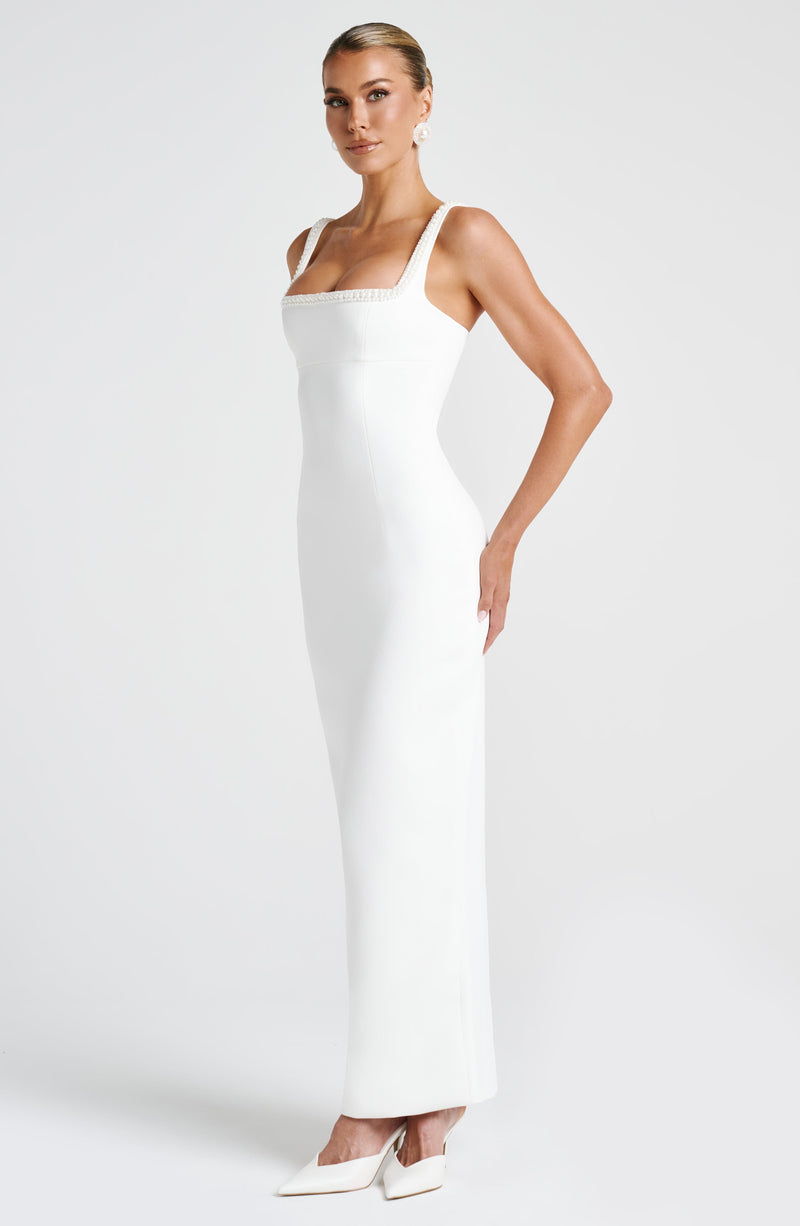 Ines Midaxi Dress - Ivory