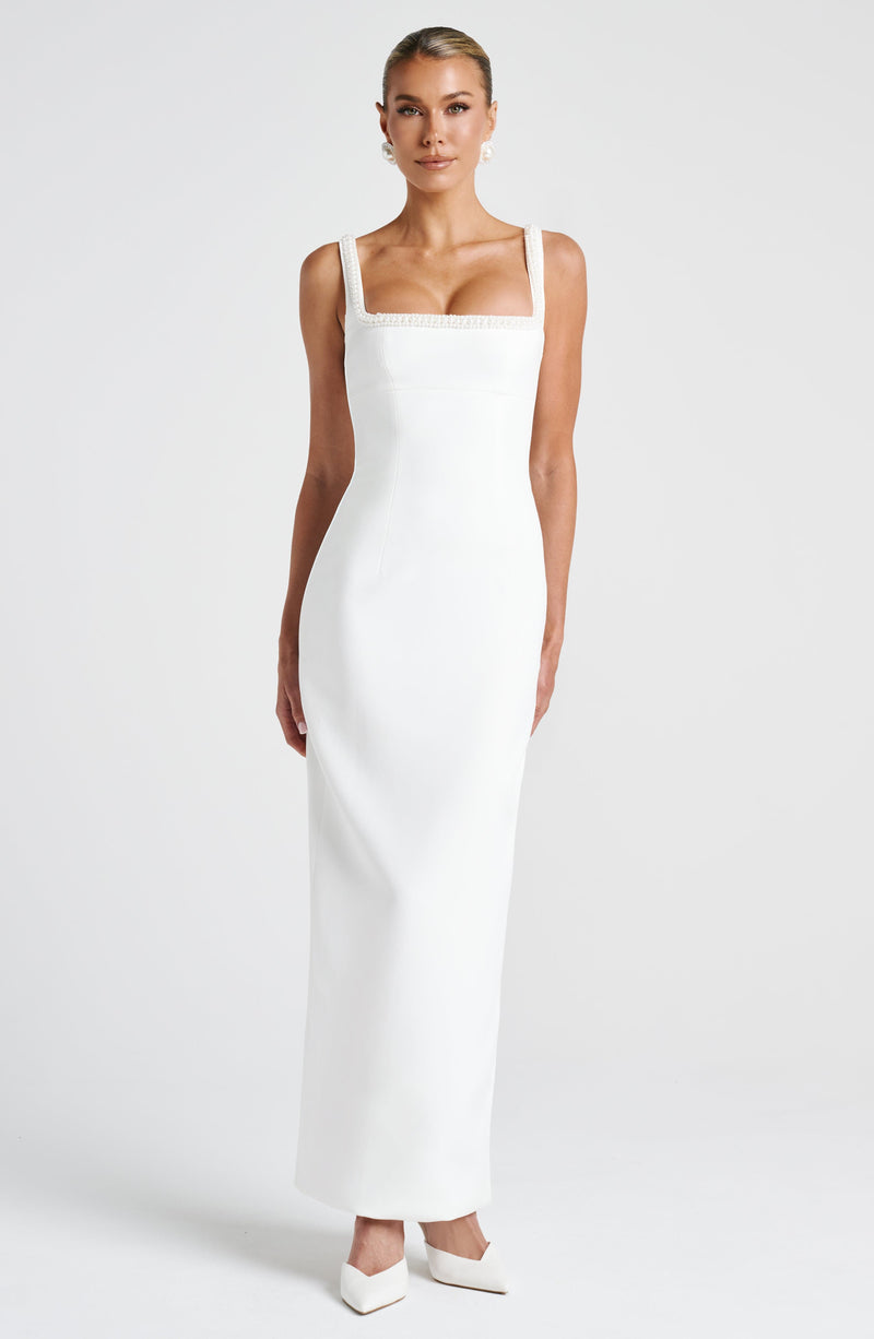 Ines Midaxi Dress - Ivory