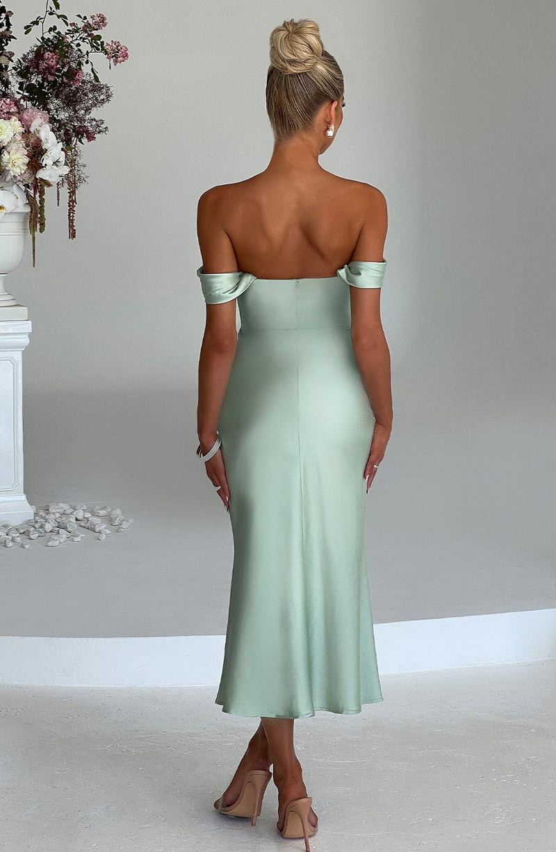 Jennifer Midi Dress - Mint