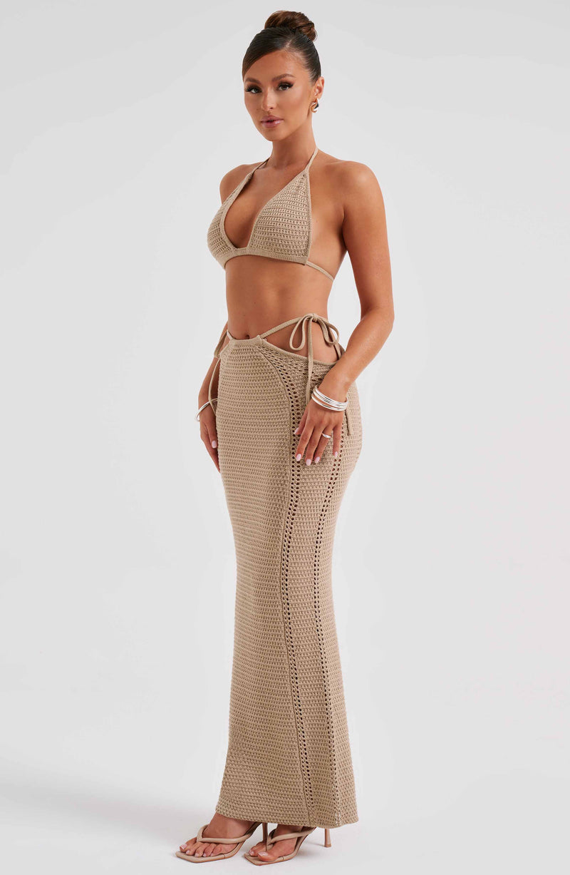 Jia Maxi Skirt - Beige