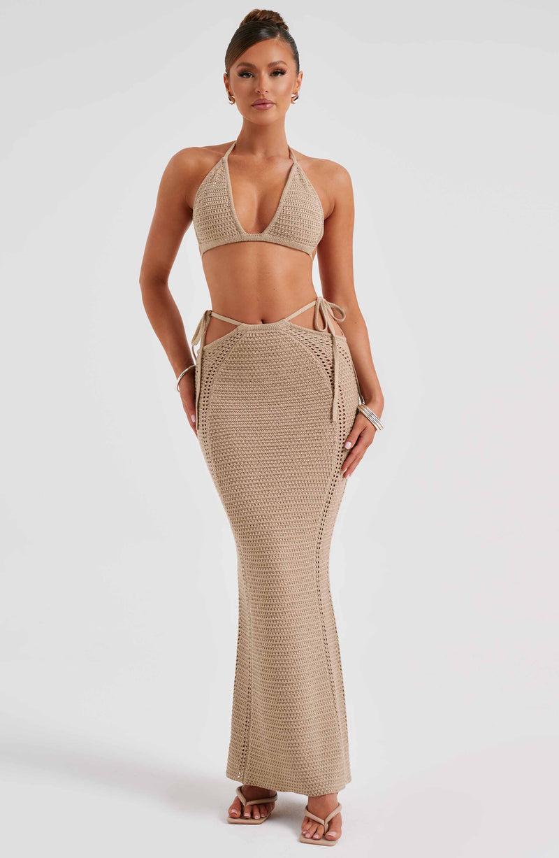 Jia Maxi Skirt - Beige