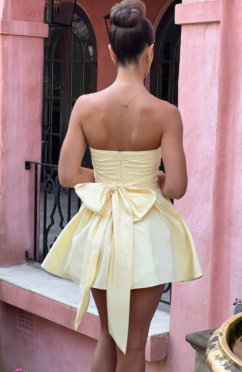 Katrina Mini Dress - Lemon