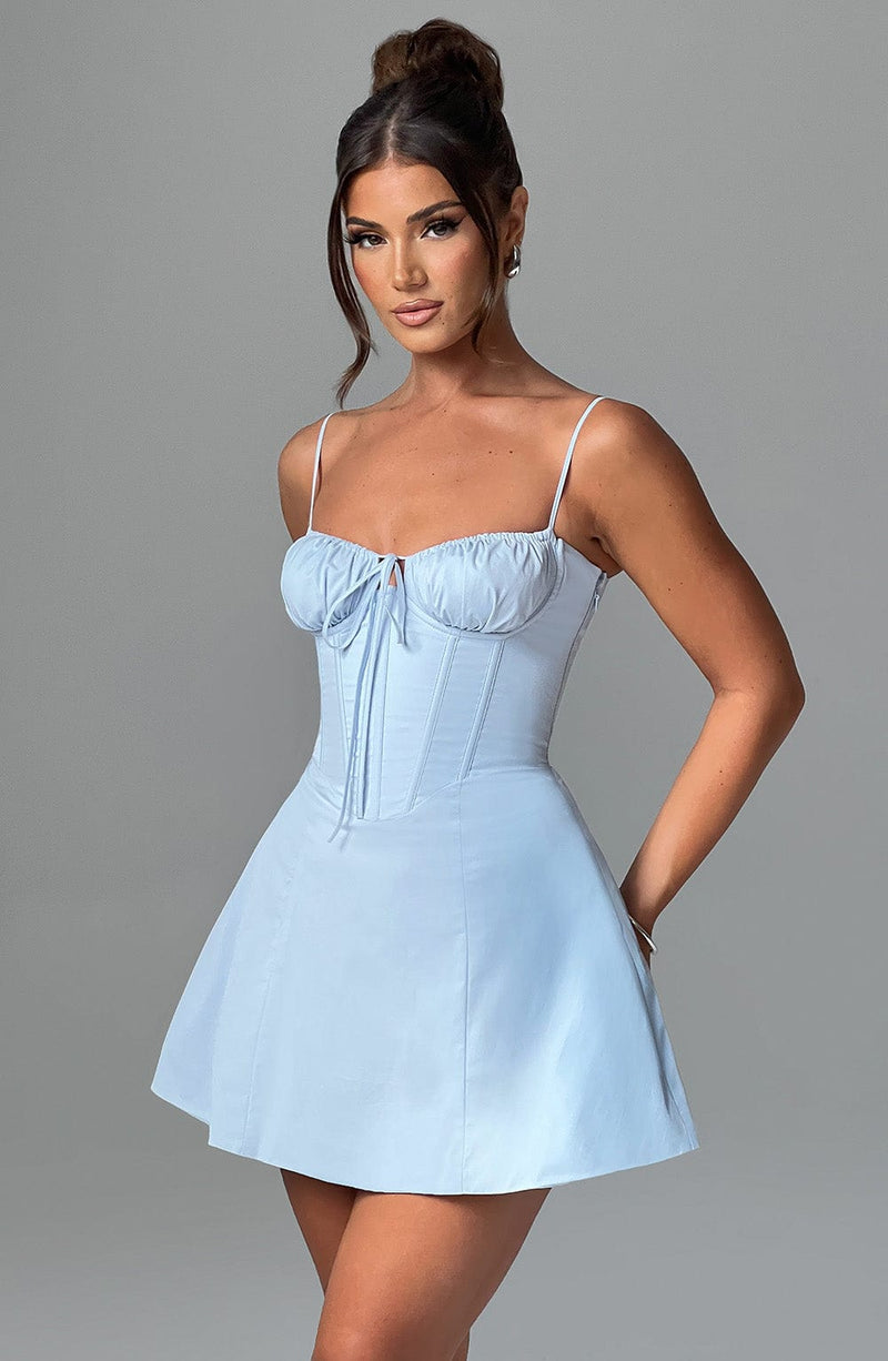 Lacey Mini Dress - Blue