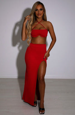 Mariana Maxi Skirt - Red