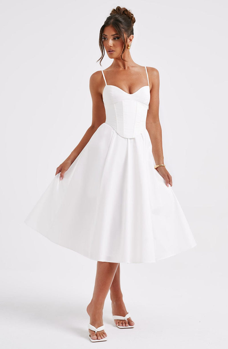 Mariella Midi Dress - Ivory