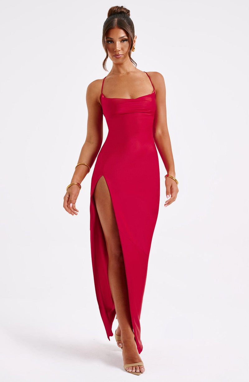 Misha Maxi Dress - Red