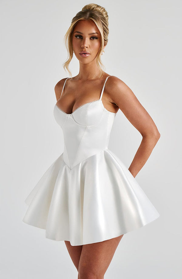 Poppy Mini Dress - Ivory