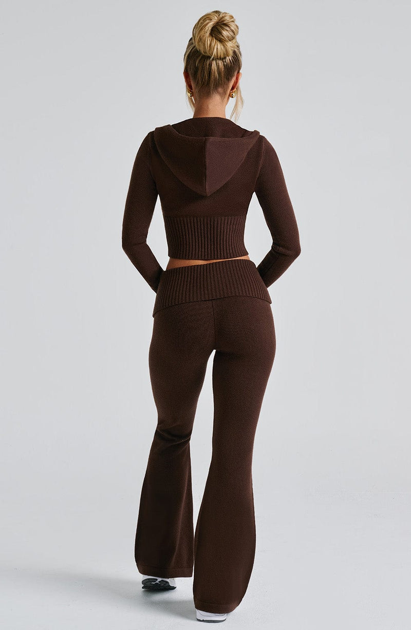 Portia Knit Pants - Chocolate