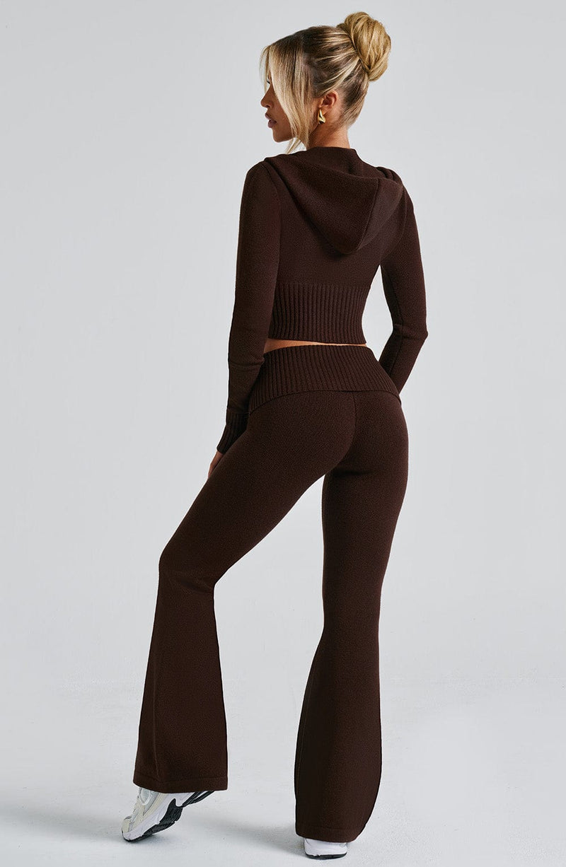 Portia Knit Pants - Chocolate