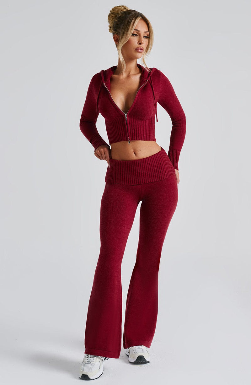 Portia Knit Pants - Red