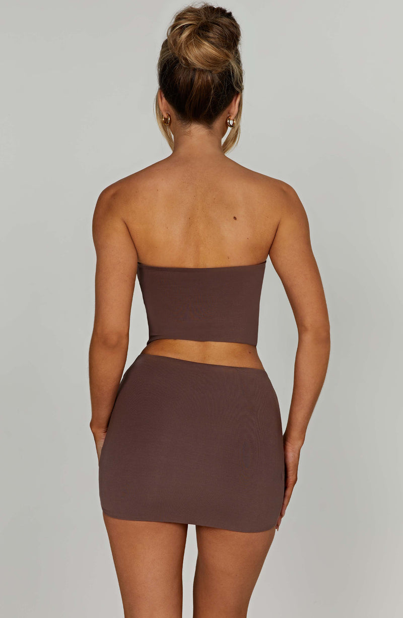 Rein Mini Skirt - Chocolate