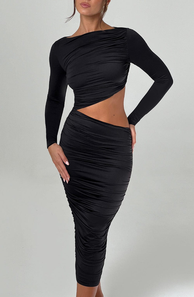 Rylee Midi Dress - Black