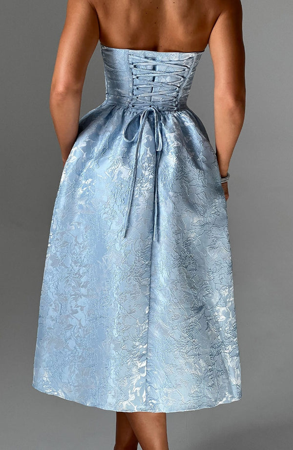 Saoirse Midi Dress - Blue