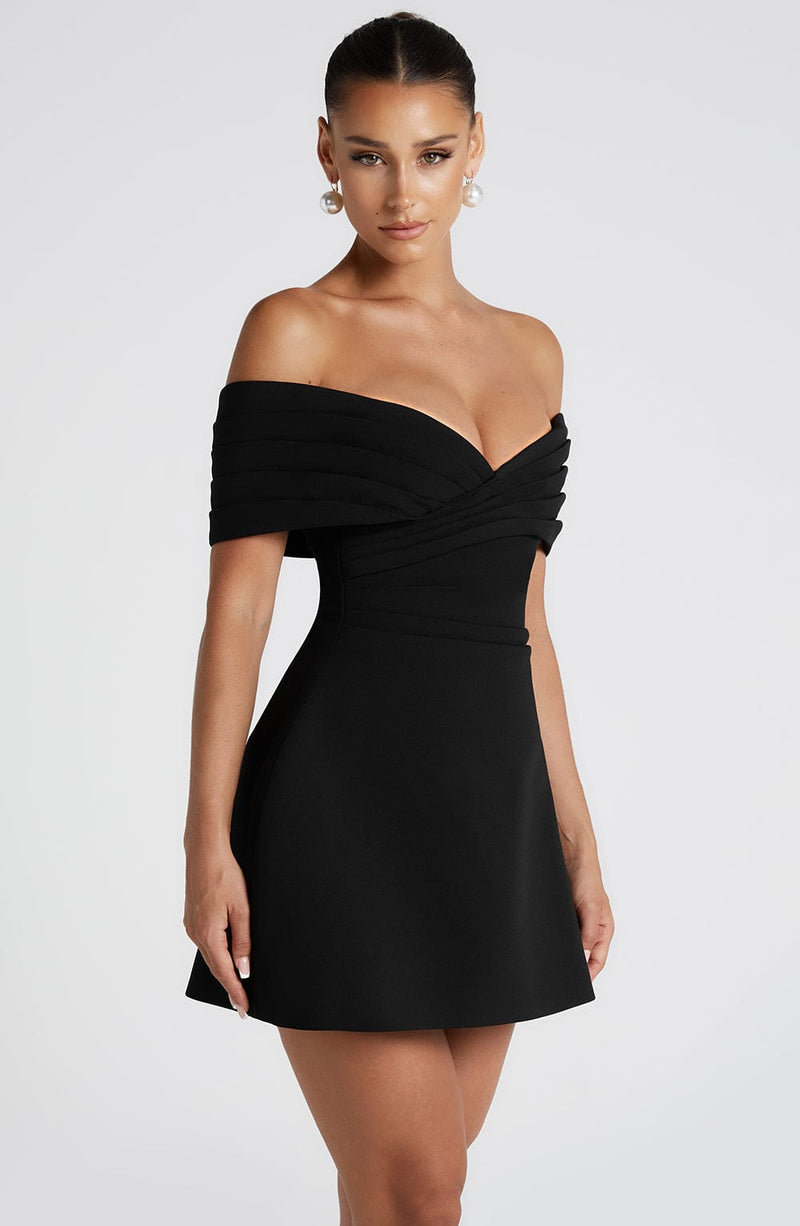 Solana Mini Dress - Black