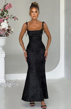 Whitney Maxi Dress - Black