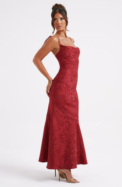 Whitney Maxi Dress - Red