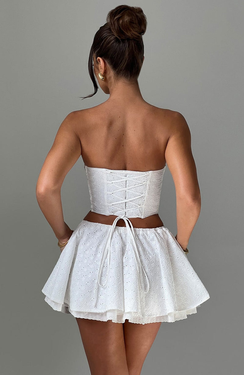 Winnie Mini Skirt - Ivory