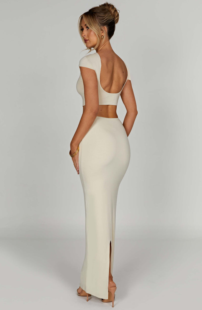 Yazmin Maxi Skirt - Cream