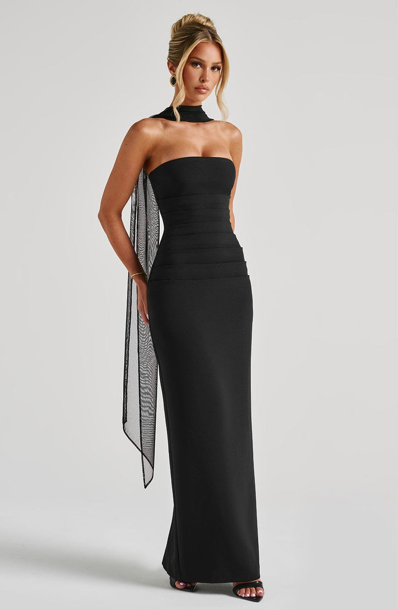 Yulia Maxi Dress - Black