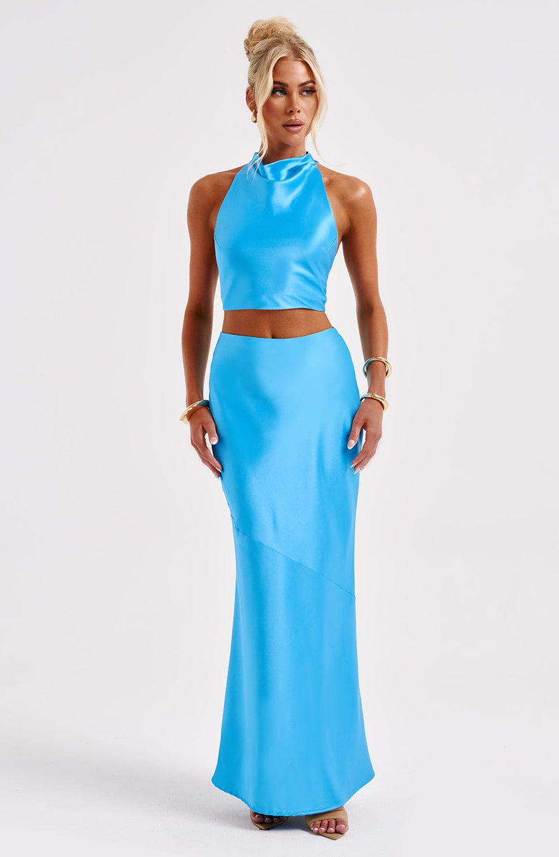 Zaylee Maxi Skirt - Blue